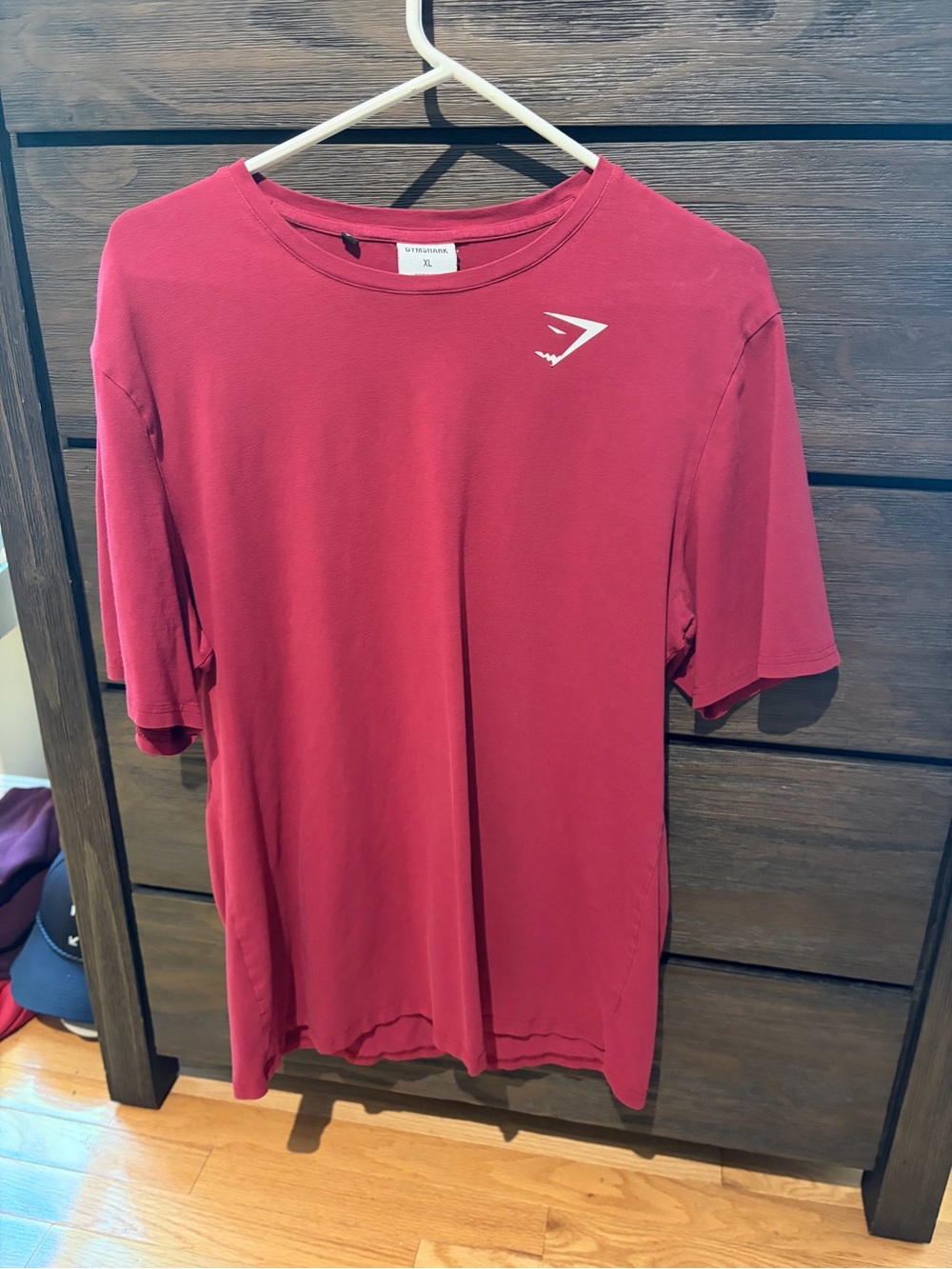 Gymshark Maroon Crew Neck Short Sleeve Tee